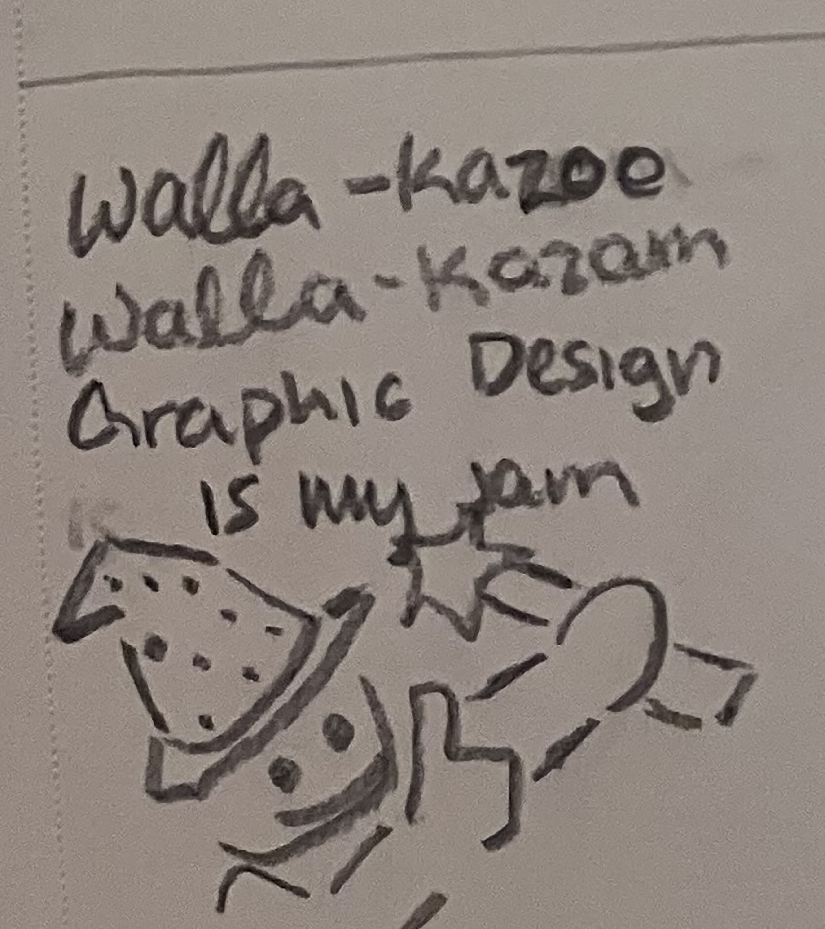 Handdrawn wizard doodle sketch